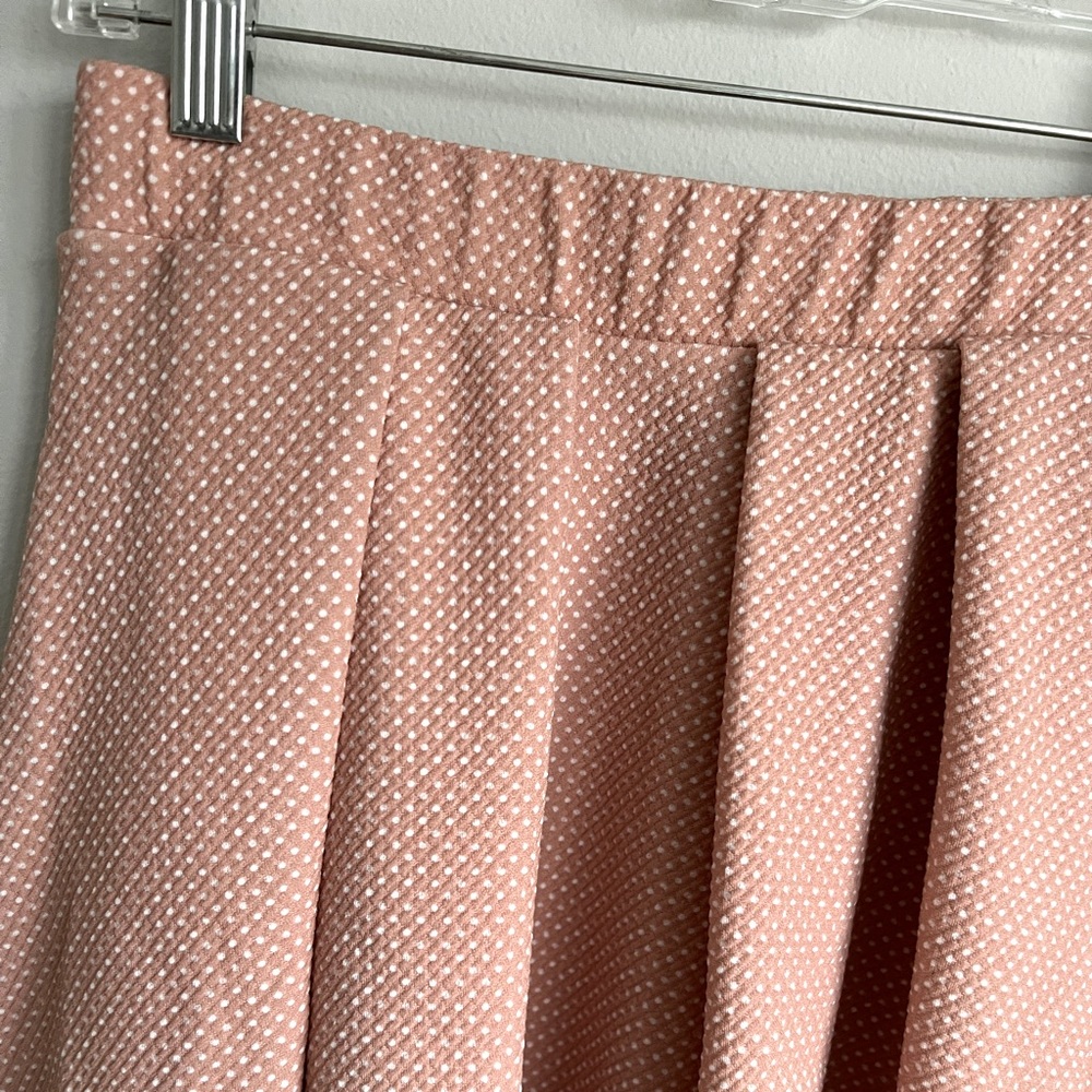 Le Lis Pink Polka Dot Skirt Size Small